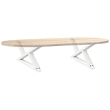 Coffee Table Legs 2 pcs White 70x cm Steel 4012693
