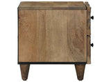 Bedside Cabinet 2 pcs Brown 40 x 33.5 x 46 cm Solid Mango Wood 4018331