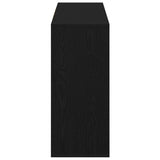 Sideboard Black Oak 120 x 30 x 75 cm Engineered Wood 875037