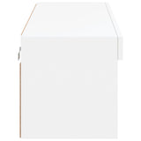 TV Cabinet with LED Lights White 100x30x30 cm 837155