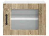 Wall Glass Cabinet LUCCA 2 pcs Sonoma Oak 40 x 31 x 40 cm 884839