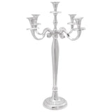 Candle Holder Silver 39 x 39 x 60 cm Aluminium 42000155