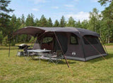 Tunnel Tent Brown Grey 366 x 244 x 198 cm Polyester and Steel 42029016