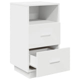 Bedside Cabinet with 2 Drawers White 36x36x68 cm 858578