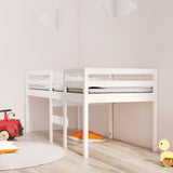 High Sleeper Bed without Mattress White 80x200 cm Solid Wood Pine 821610