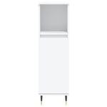 ZNTS 3 Piece Bathroom Cabinet Set White Engineered Wood 3187781