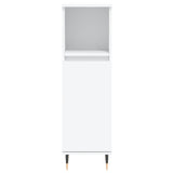 3 Piece Bathroom Cabinet Set White Engineered Wood 3187781