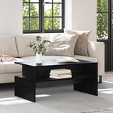 Coffee Table Black Oak 90 x 55 x 42.5 cm Engineered Wood 875157