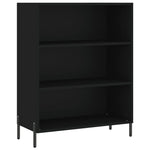 Highboard Black 69.5x32.5x180 cm Engineered Wood 3189582