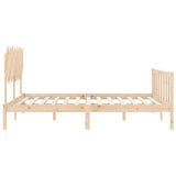 Bed Frame without Mattress 160x200 cm Solid Wood Pine 3193476