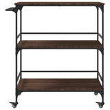 Kitchen Trolley Brown Oak 100,5x50x105 cm Engineered Wood 842335