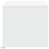 Coffee Table with LED Lights White Engineered Wood 851991