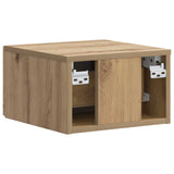 Wall-Mounted Bedside Cabinet 2 pcs Artisan Oak Engineered Wood 898614