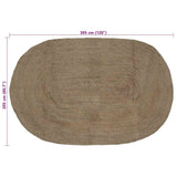 Area Rugs Grey 205 x 305 cm Jute 42010641