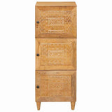 Highboard Light brown 40 x 33 x 110 cm Solid mango wood 4018109