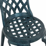 Garden Chair 2 pcs Green 39 x 40 x 87cm Aluminium 42002397