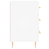 Bedside Cabinet White 40x40x66 cm Engineered Wood 827644