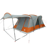 Camping Tent Tunnel 5-Person Grey and Orange Waterproof 4009427