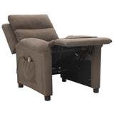 Massage Chair Taupe Fabric 342359
