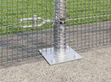 Welded Wire Fence with Concrete Base 50 x 1.4 m 3352359