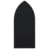 Garden Mirror Black 100x45 cm Iron for Outdoor Use 318342