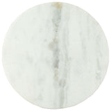 Coffee Table White and Black 50 cm Real Solid Marble 286411