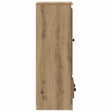 Highboard with Drawer 3 pcs Artisan Oak Engineered Wood 3402675