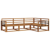 Outdoor Sofa Set 4 pcs Natural Solid Acacia Wood 3367517