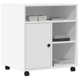 Printer Stand with Wheels White 60x50x67 cm 840625