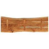 Table Top 120x40x3.8 cm Rectangular Solid Wood Acacia Live Edge 370638
