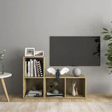 TV Cabinets 2 pcs Sonoma Oak 72x35x36.5 cm Engineered Wood 3079946