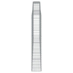 Arched Gabion Baskets 2 pcs 400x30x180/200 cm Galvanised Iron 3146918