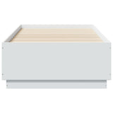 Bed Frame with LED without Mattress White 90x190 cm Single 3209660