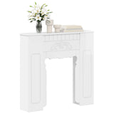 Fireplace Surround High Gloss White 93 x 20 x 89 cm 8006628