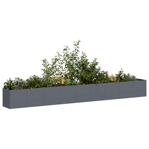 ZNTS Planter Anthracite 360x40x40 cm Cold-rolled Steel 860698