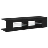 TV Cabinet Black Oak 135 x 39 x 30 cm Engineered Wood 862561