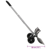 Snow Shovel with Extendable Handle Black 66 cm Blade Steel 364817