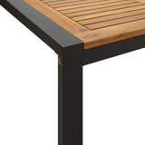 Garden Table with U-shaped Legs 200x90x75 cm Solid Wood Acacia 319518