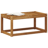 Outdoor Stool Bench Natural 79 x 43 x 37 cm Solid Acacia Wood 900663