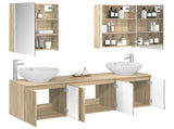 Bathroom Cabinet Set 5 pcs Sonoma Oak Engineered Wood 3406489