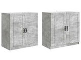 Cabinet Set 2 pcs Concrete Grey Engineered Wood 3416946