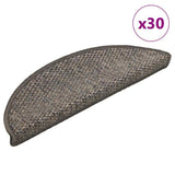 Stair Mats Self-adhesive Sisal-Look 30 pcs 56x17x3 cm Grey and Beige 3365860