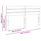 Headboard Smoked Oak Engineered wood 888169