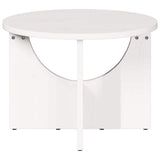 Coffee Table White 50 x 50 x 35 cm Solid pine wood 873530