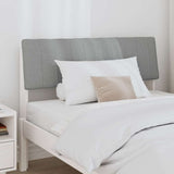 Upholstered Headboard Light Grey 100 cm Solid Pine Wood 879248