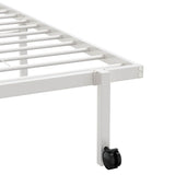 Bed Frame without Mattress Foldable White 107x203 cm Steel 4103970