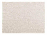Rug ZIZUR Cream 120x120 cm Jute Look Indoor and Outdoor 4010376