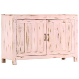 Sideboard Light Pink 110x35x70 cm Solid Mango Wood 247764