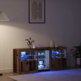 LED Sideboard Old Wood 162 x 37 x 67 cm Engineered Wood 3333115