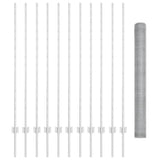 Welded Wire Fence 25 x 1.4 m Hot-Dip Galvanised Steel 3337006